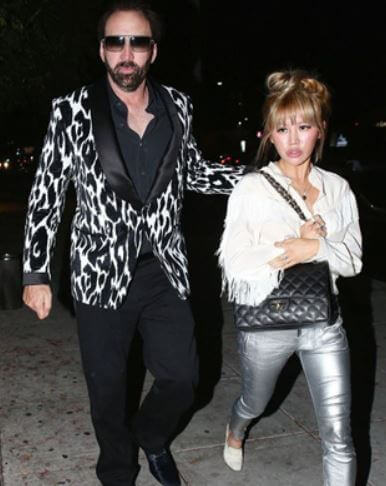 Erika Koike with her ex-husband Nicolas Cage